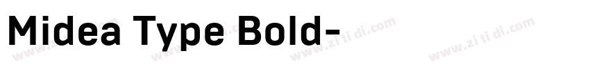Midea Type Bold字体转换